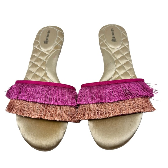 Birdies The Sparrow Sandal in Sangria Pink Orange  Sz 7 - Picture 1 of 5